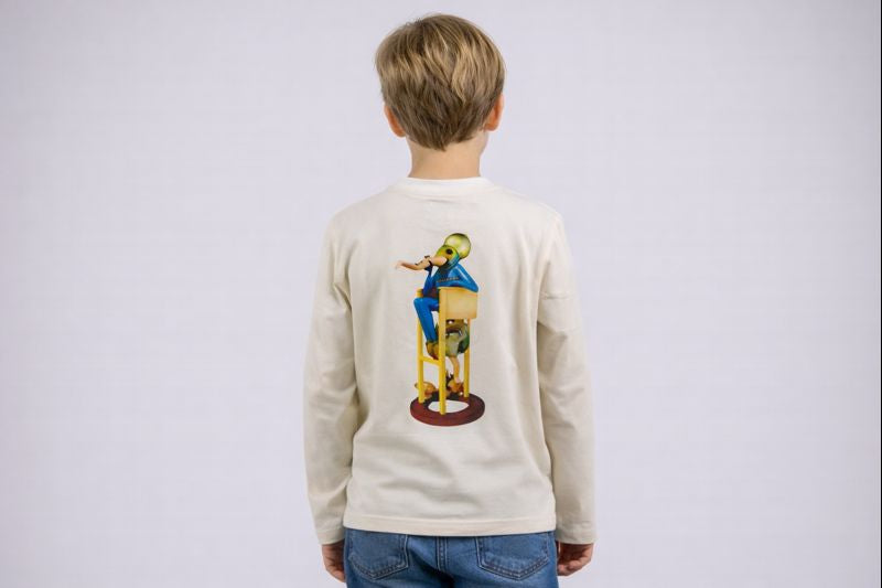 Anthonis Longsleeve - Natural Tricot Kids