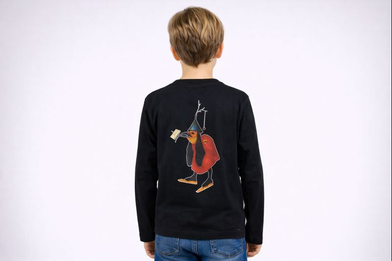 Duvelmaker Longsleeve - Zwarte Tricot kids